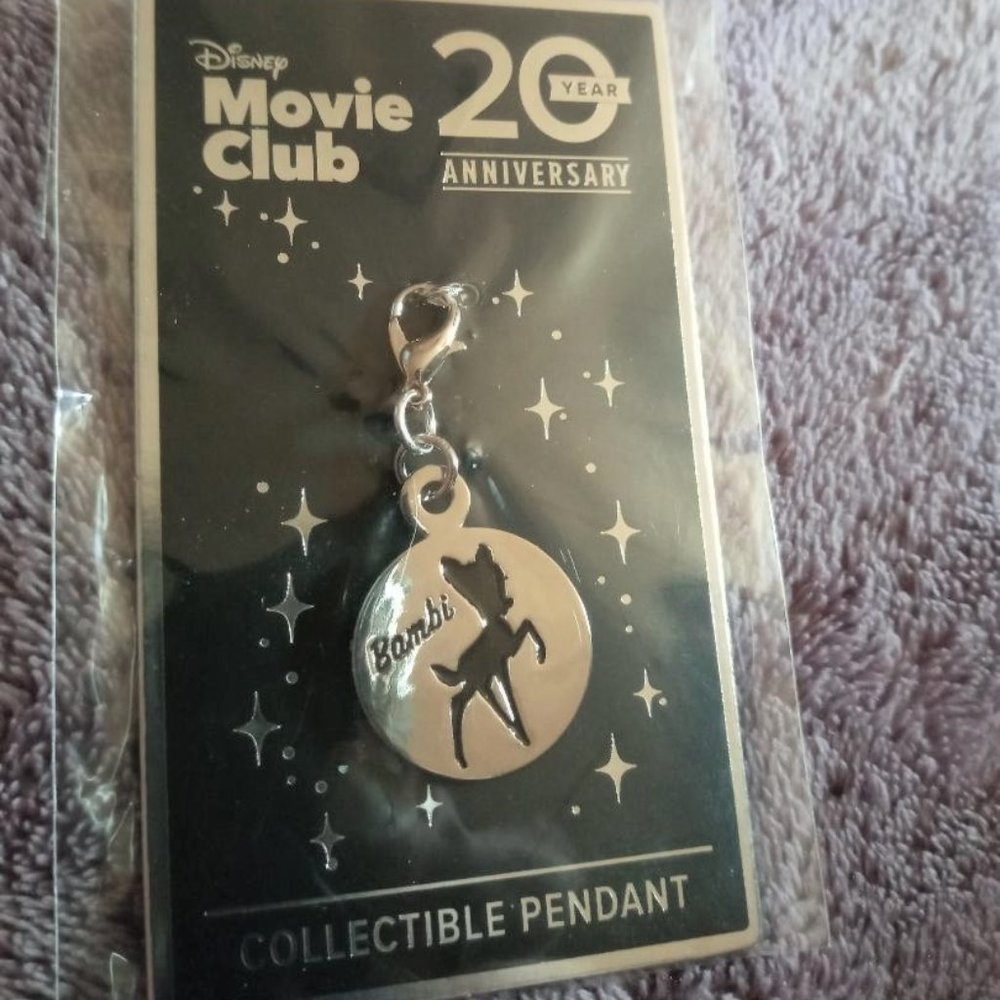 Disney Movie Club VIP Exclusive Bambi 20 Year Anniversary Pendant Collectible